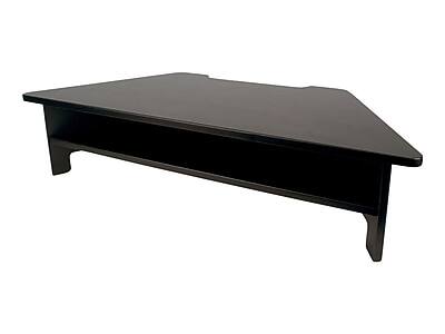 Alt View 1. Victor Technology - High Rise Monitor Stand, Black - Black.