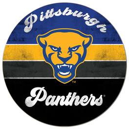 Jardine - Pitt Panthers 20'' x 20'' Retro Logo Circle Sign - Blue