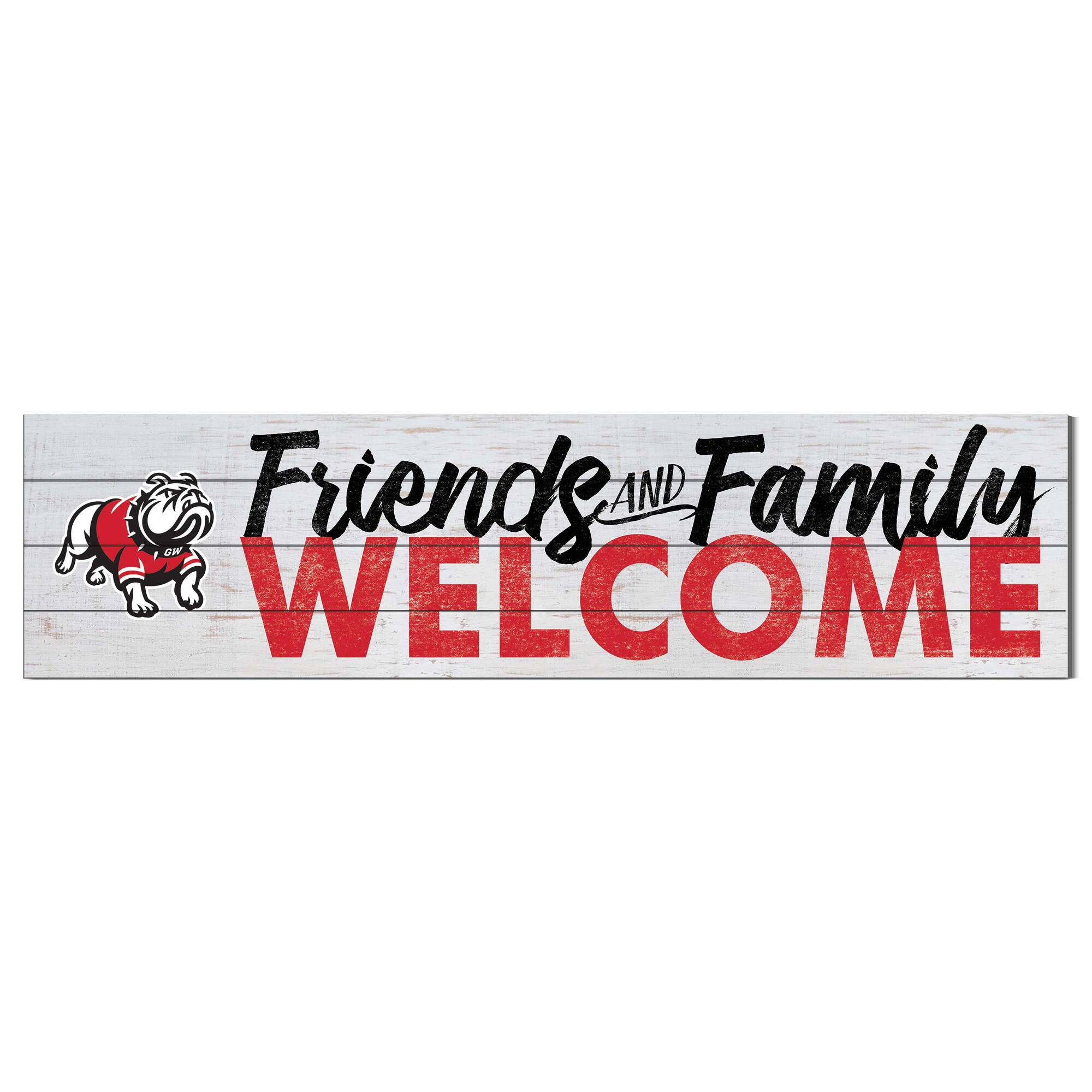 Gardner-Webb Bulldogs 10" x 40" Friends & Family Welcome Sign