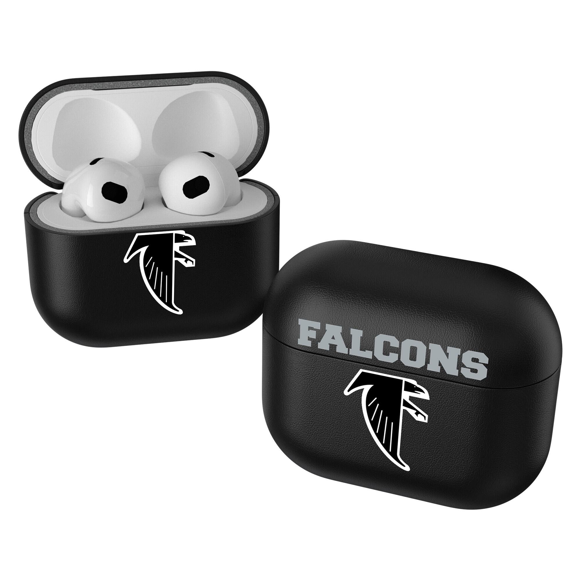 Front. Keyscaper - Atlanta Falcons Black Atlanta Falcons Insignia AirPods 3rd Gen Case Cover - Black.