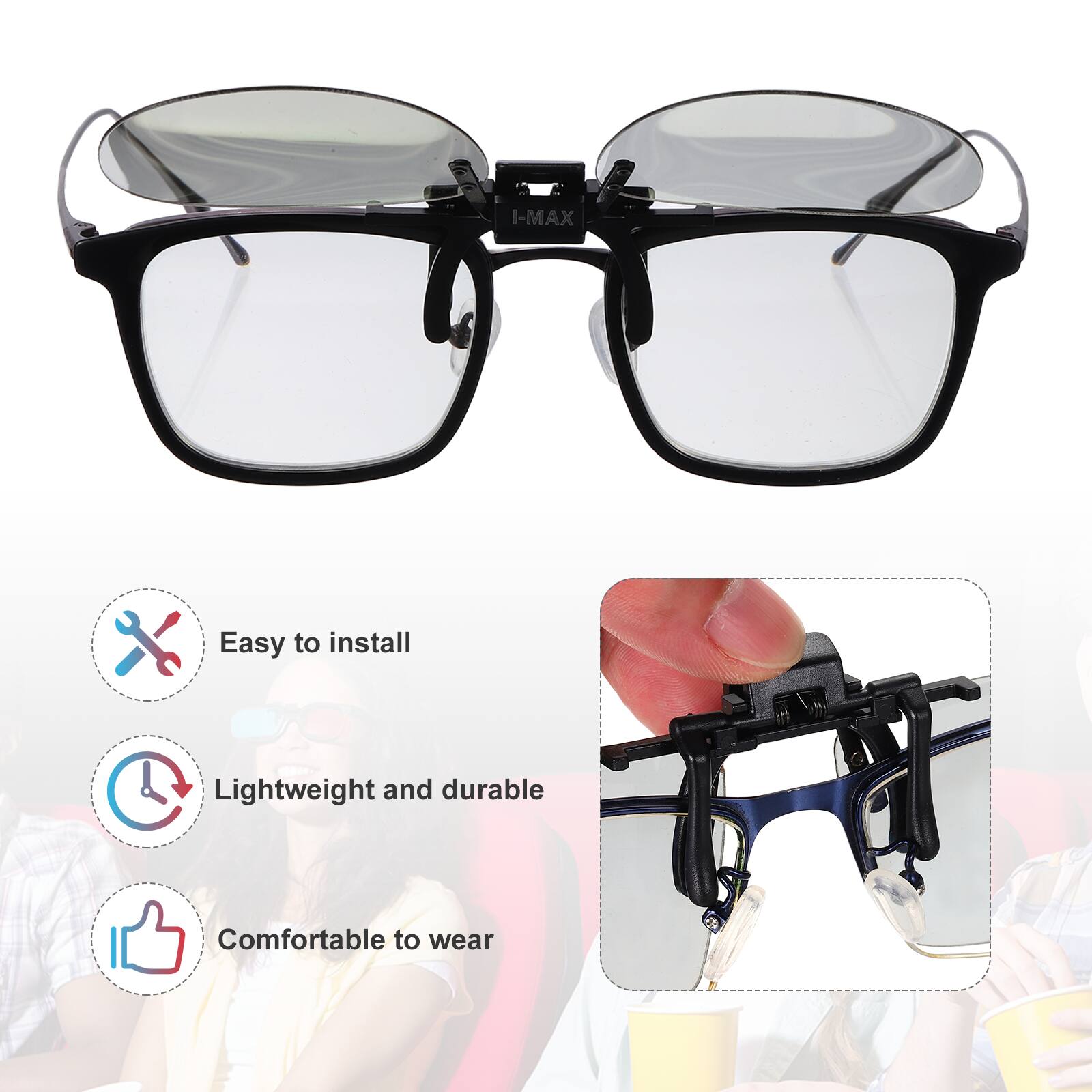 I-MAX  
Easy to install  
Lightweight and durable  
Comfortable to wear