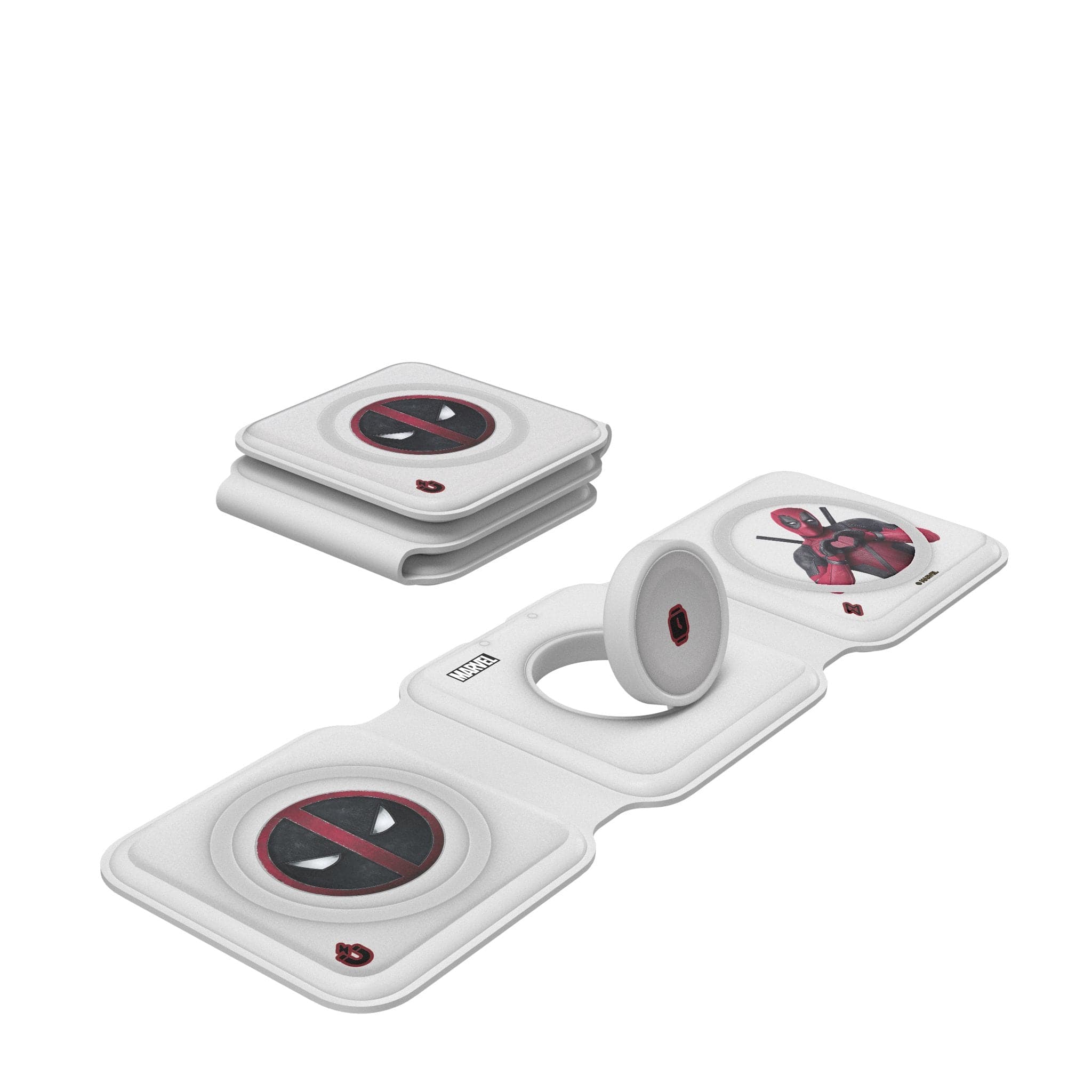 Keyscaper - Marvel Badge Foldable 3 in 1 Charger - Deadpool 2