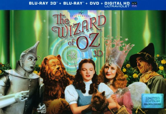  Wizard of Oz: 75th Anniversary [Collector's Edition] [5 Discs] [UltraViolet] [3D] [Blu-ray/DVD] [Blu-ray/Blu-ray 3D/DVD] [1939]