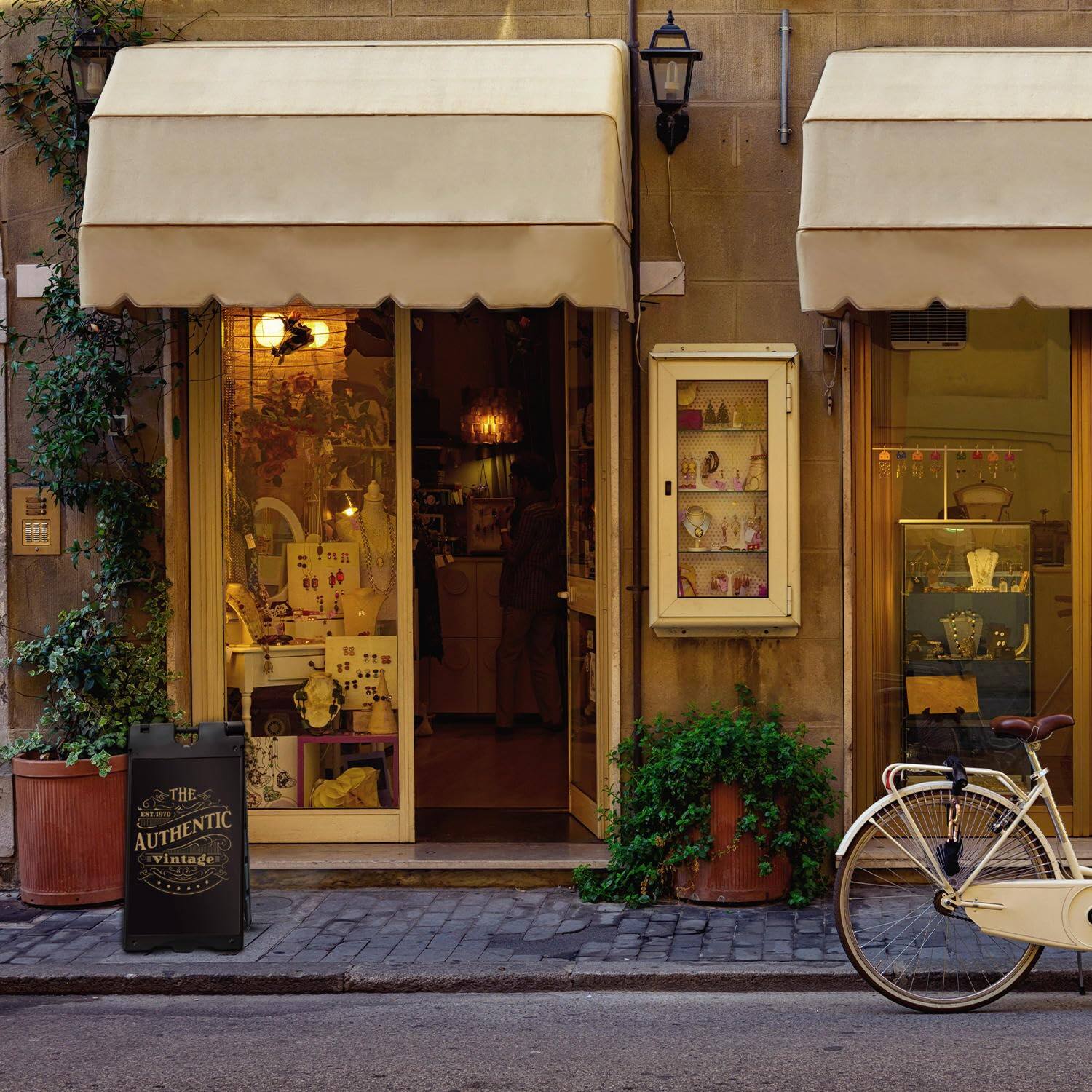 The text on the image reads:

"THE AUTHENTIC VINTAGE"