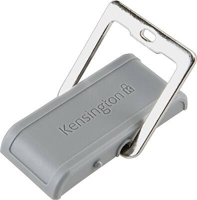 Alt View 1. Kensington - Desk Mount Cable Anchor, 1/2" H x 3 1/2" W x 1 3/4" D - Gray.
