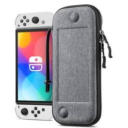 Kitcheniva - Hard Shell Travel Case For Nintendo Switch OLED 2021 And Switch 2017 - Gray