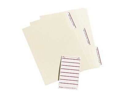 Alt View 3. Avery - Easy Peel Laser/Inkjet File Folder Labels, 2/3" x 3-7/16", 252 Labels/Pack - White/Dark Red.