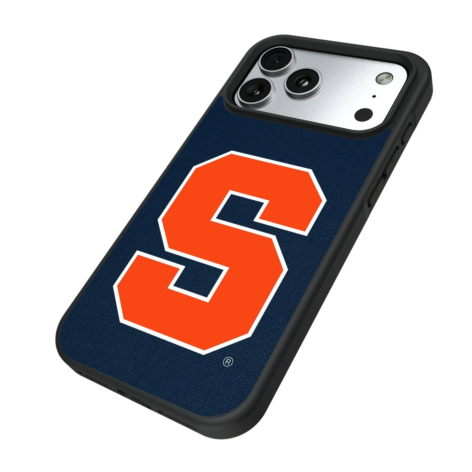 Alt View 1. Keyscaper - Syracuse Orange iPhone Solid Design Bump Case - 15 Pro Max - Multicolor.