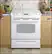 Front Standard. GE - Profile 30" Self-Cleaning Slide-In Electric Convection Range - True White.