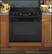 Front Standard. GE - Profile 30" Self-Cleaning Drop-In Electric Range - Black-on-Black.