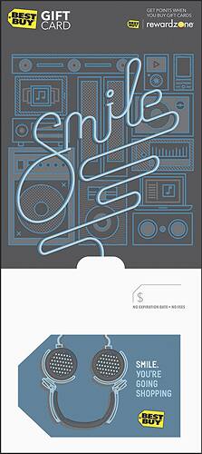 Front. Best Buy® - $15 Smile - You're Going Shopping Gift Card - Multi.