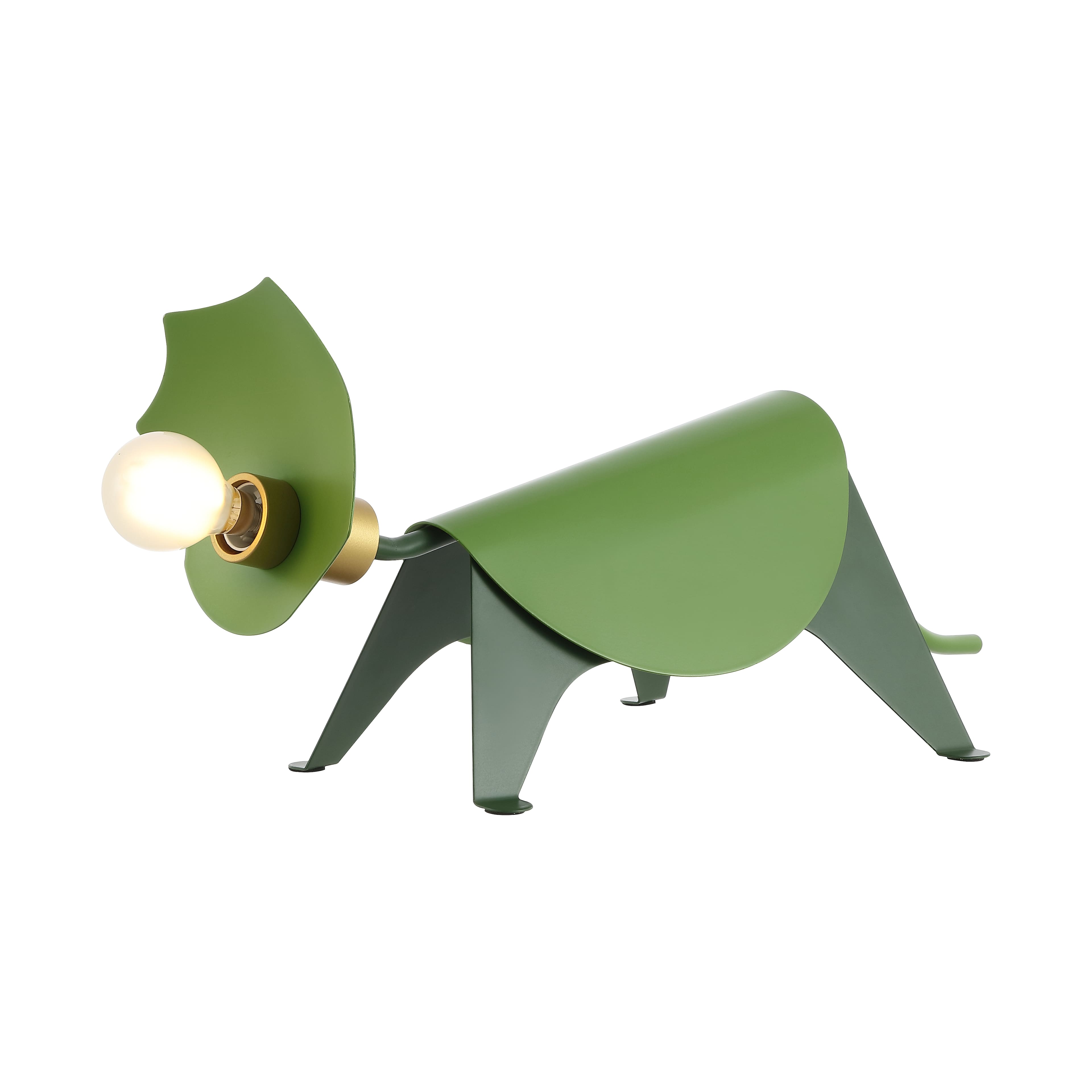 "Jonathan Y - Gretchen 7.5"" Modern Industrial Iron Triceratops LED Kids' Lamp, Green" price history on PriceWatchPro