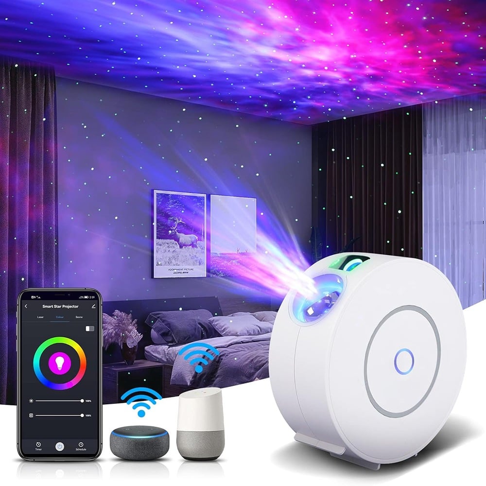ACJPR - Galaxy Projector for Bedroom, Star Projector with Smart App & Voice Control, Northern Lights Nebula Lamp, Night Light fo