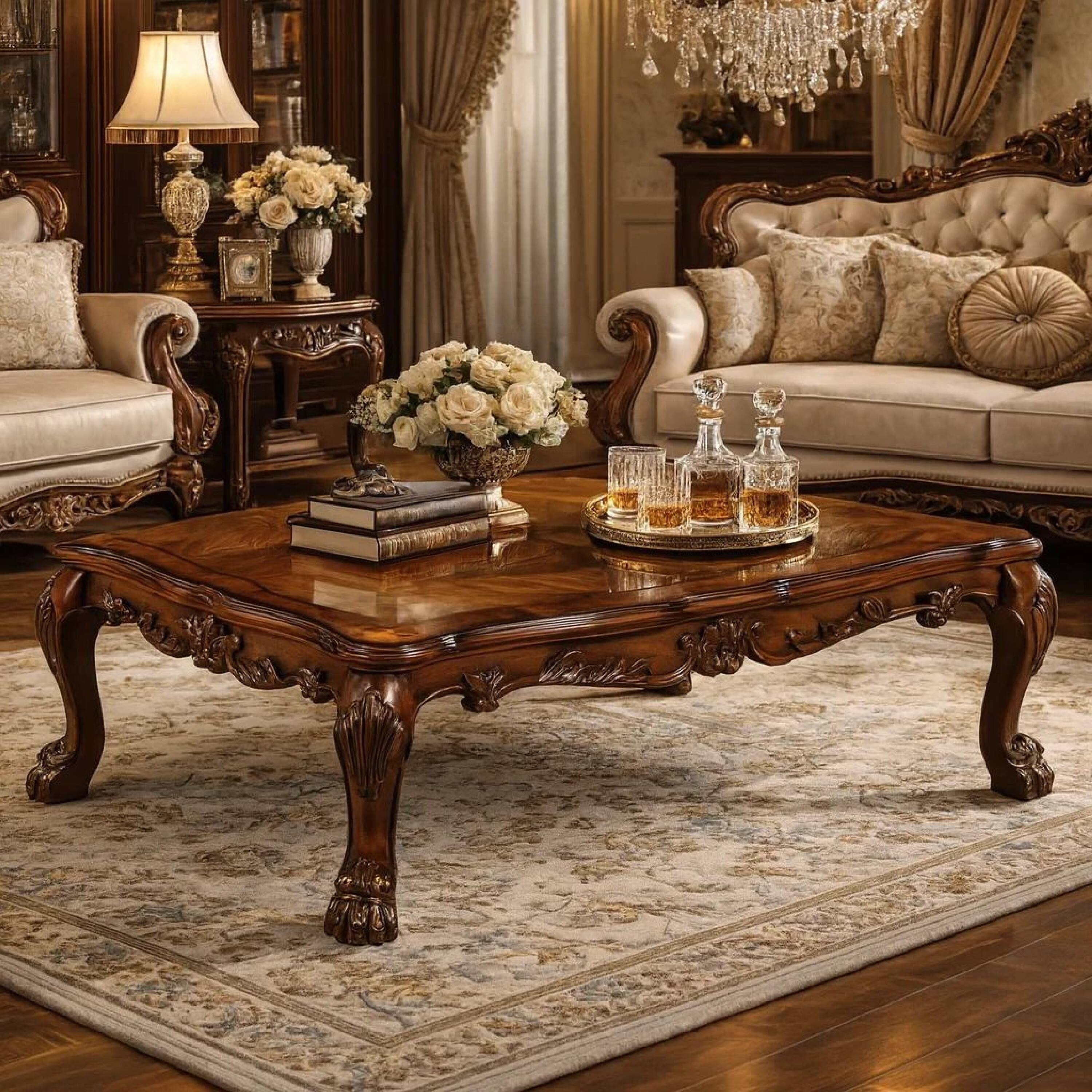 Alt View 7. Manhattan Lane - Dresden Coffee Table - Cherry Oak Brown.