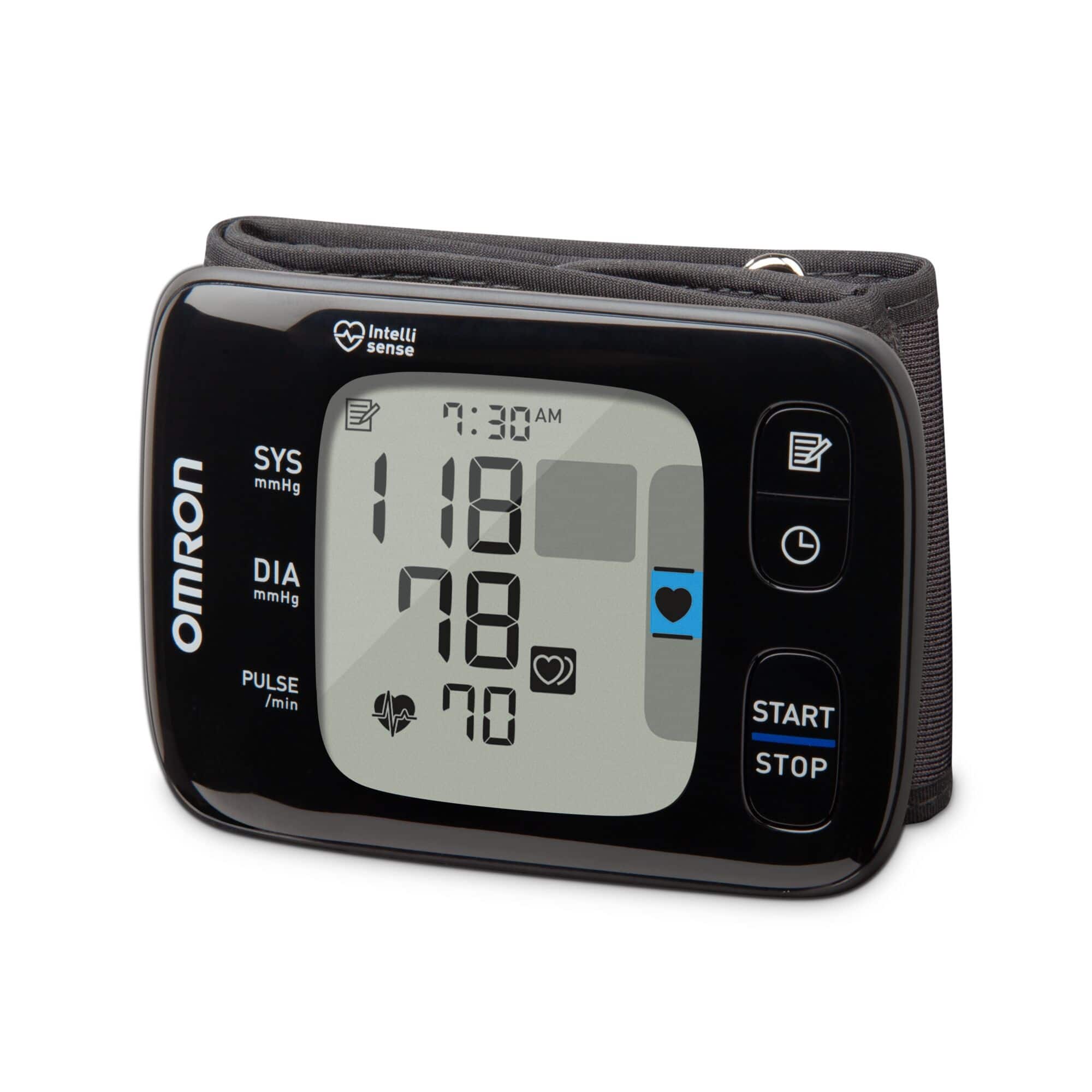 Alt View 14. Omron - 7 Series - Wireless Wrist Blood Pressure Monitor - Black/Gray.