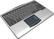 Front. Adesso - Wireless Mini Touchpad Keyboard - Silver.