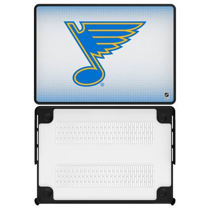 Front. Keyscaper - St. Louis Blues Linen MacBook Case - Air 13 in - Multicolor.