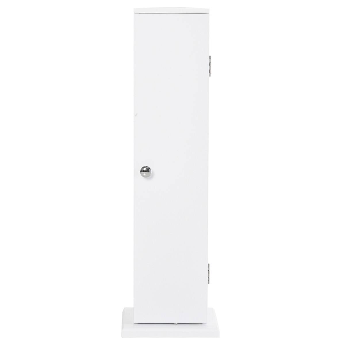 Angle. SlickBlue - Multi-Purpose Paper Cabinet Side Table and Bathroom Corner Storage Cabinet - White.