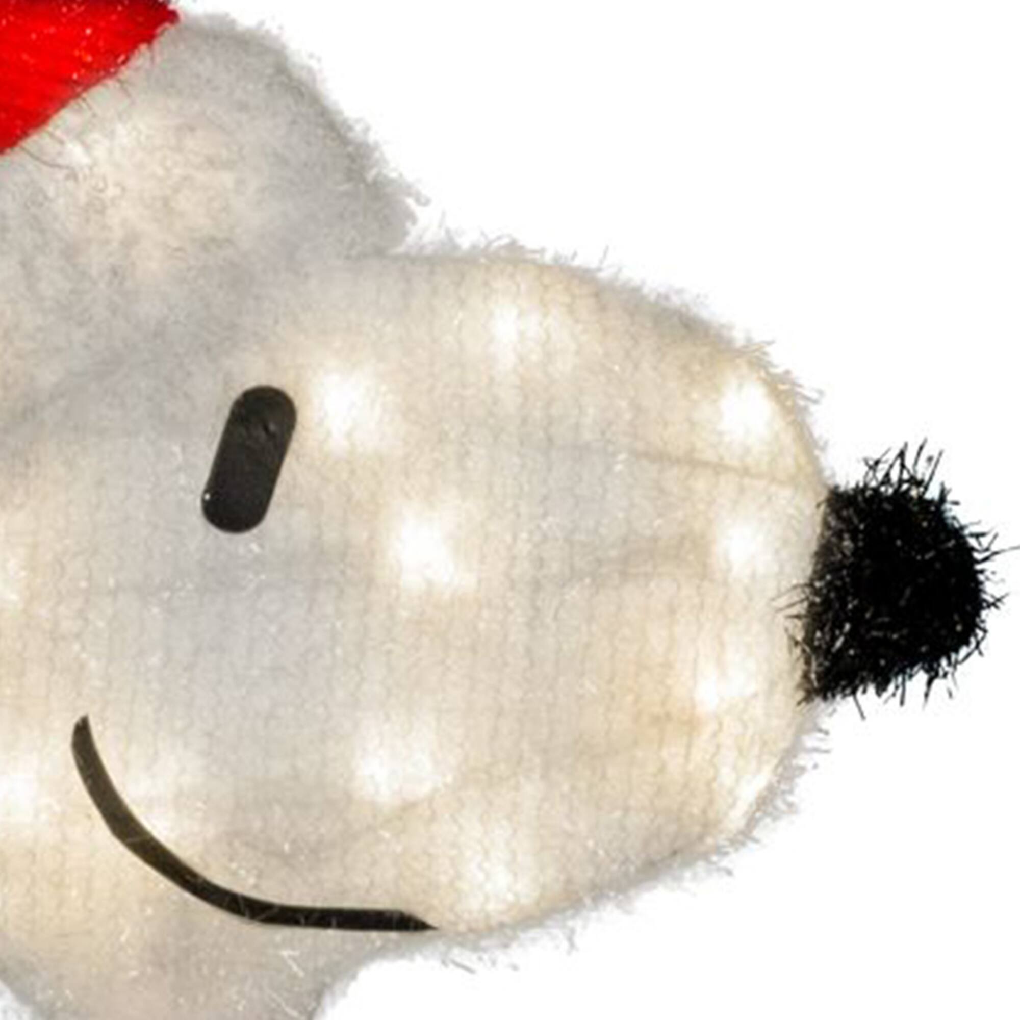 Alt View 5. ProductWorks - ProductWorks Peanuts 18 Inch Snoopy Santa Pre-Lit Christmas Yard Decoration - Red, white.