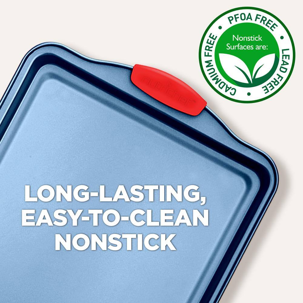 NutriChef - 3-Piece Nonstick Cookie Sheets for - Thumbnail 3