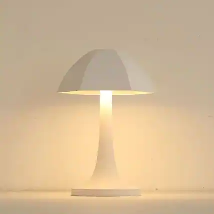 Front. YONWAY - Mushroom Decorative Light, Small Umbrella Rechargeable Touch Dimmable Light for Bedroom, Living Room.