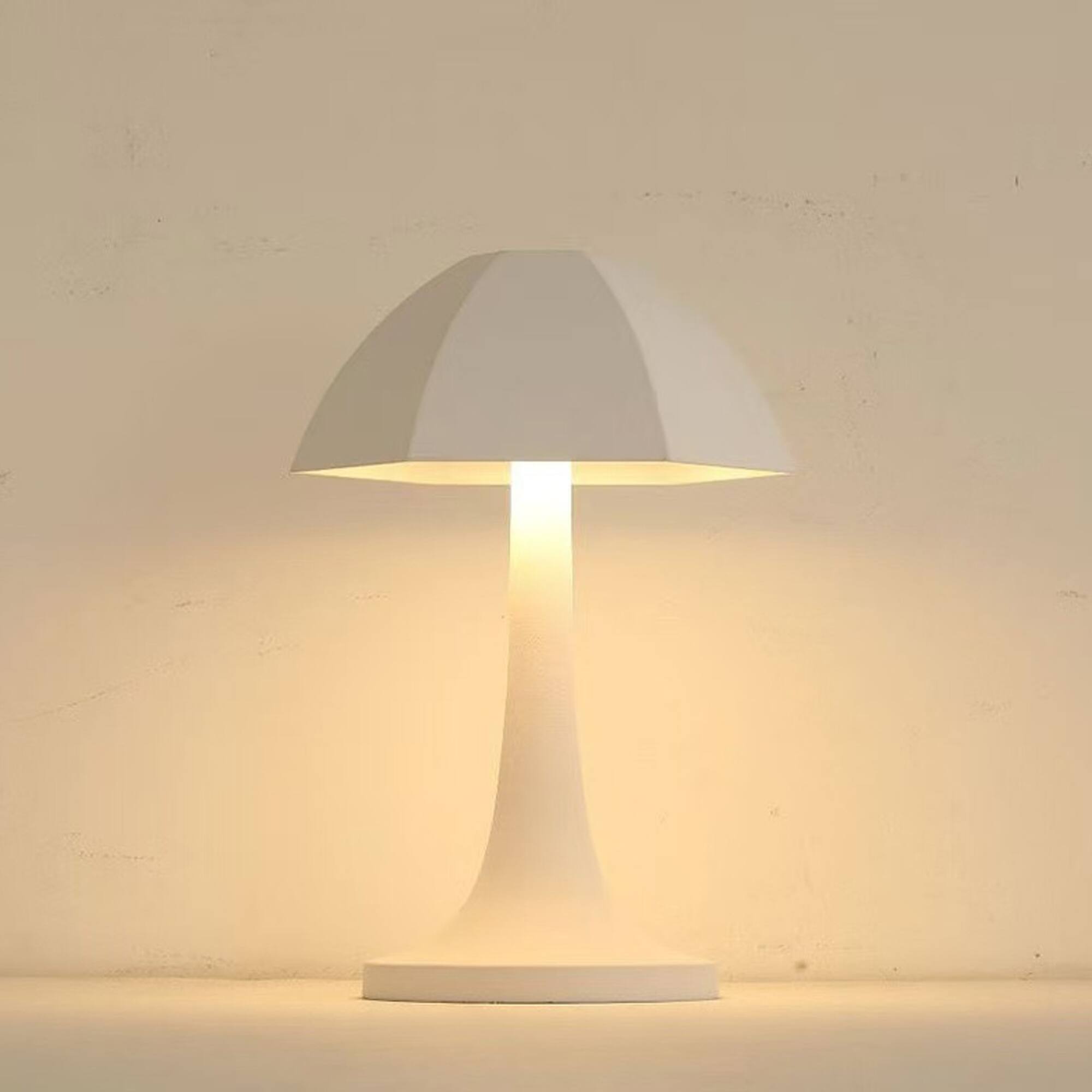 Front. YONWAY - Mushroom Decorative Light, Small Umbrella Rechargeable Touch Dimmable Light for Bedroom, Living Room.