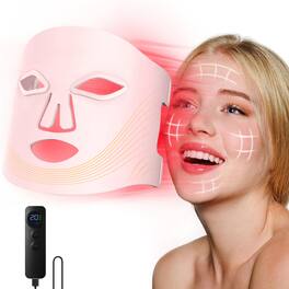 Morfone - 4mode LED facial red light therapy lamp Portable care set with remote control suitable for home and travel skin therapy