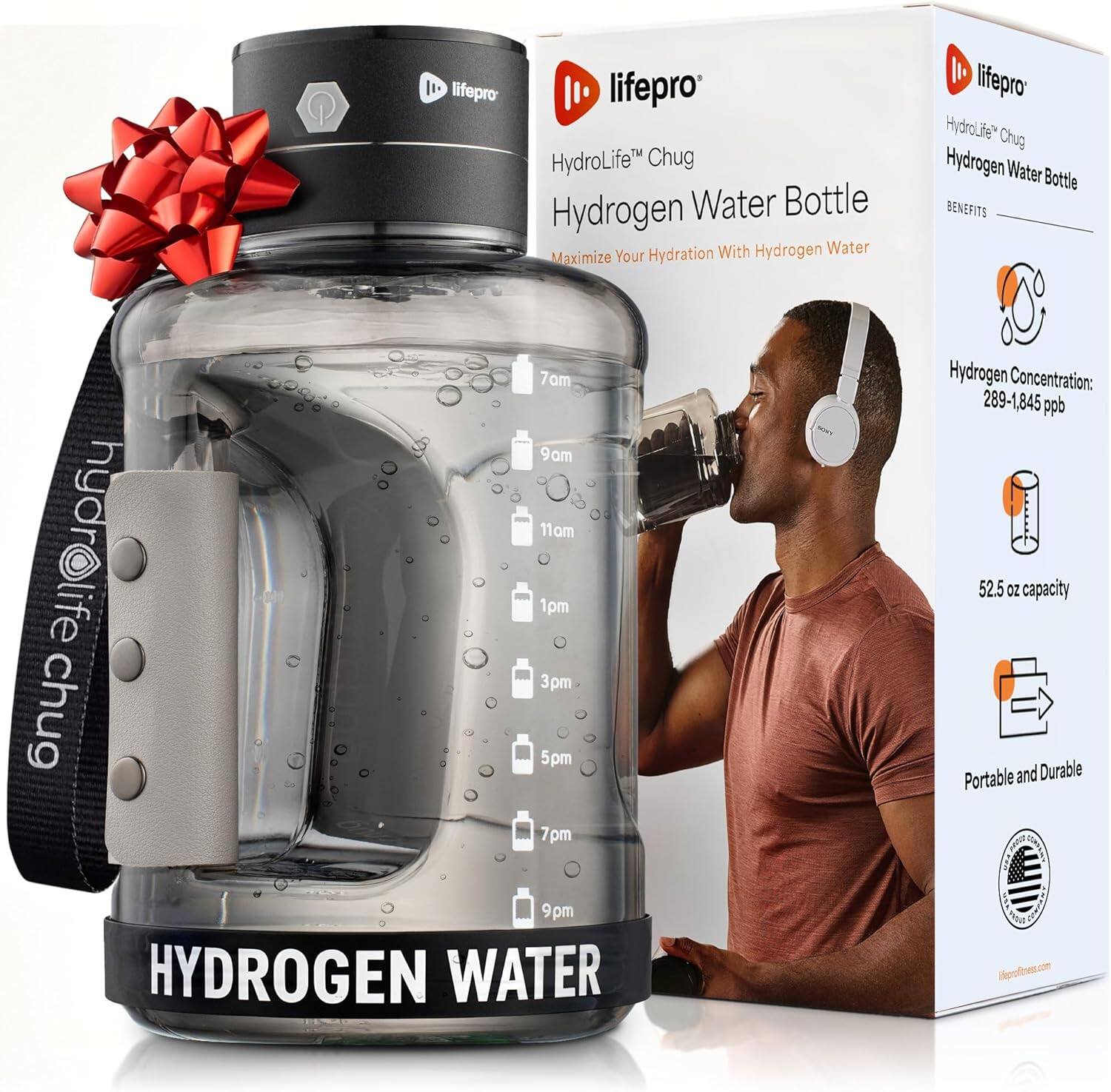 lifepro HydroLife Chug Hydrogen Water Bottle With Hydrogen Water Maximize Your Hydration

lifepro HydroLife Chug Hydrogen Water Bottle

BENEFITS

Hydrogen Concentration: 289-1,845 ppb

52.5 Oz capacity

Portable and Durable

HYDROGEN WATER

lifepro.com