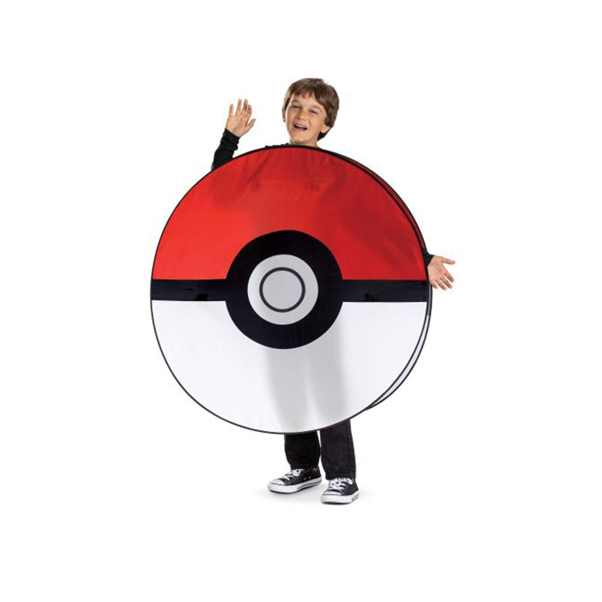 Alt View 5. Pokémon - Pokemon Pokeball Pop Out Costume | Unisize 8+ - Red.