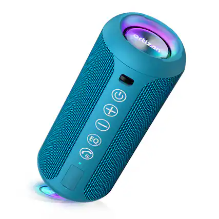 Front. Ortizan - Ortizan Portable Bluetooth Speaker, IPX7 Waterproof, TWS, 30H Playtime, Deep Bass, Blue - Blue.