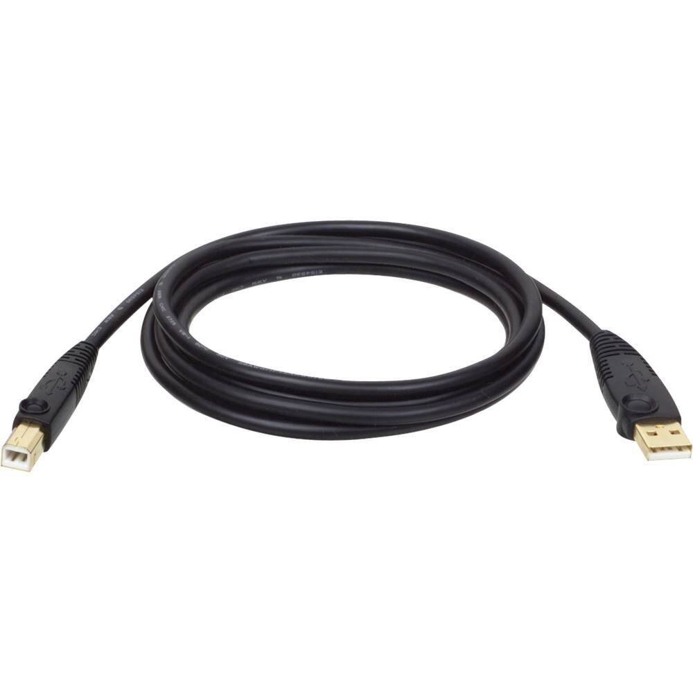 Front. Tripp Lite - 15' USB Type A-to-USB Type B Cable - Black.