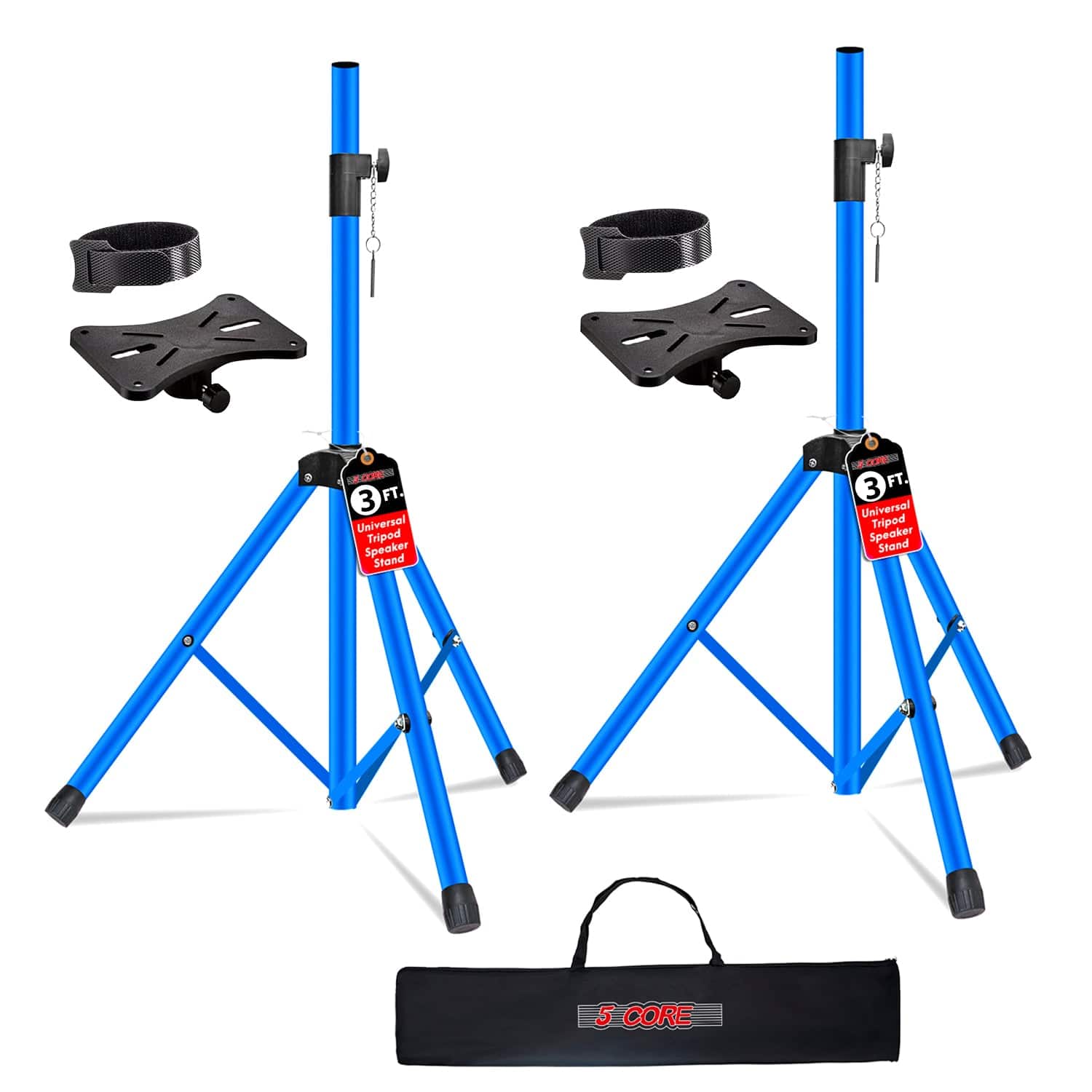3 FT. Universal Tripod Speaker Stand  
5 CORE