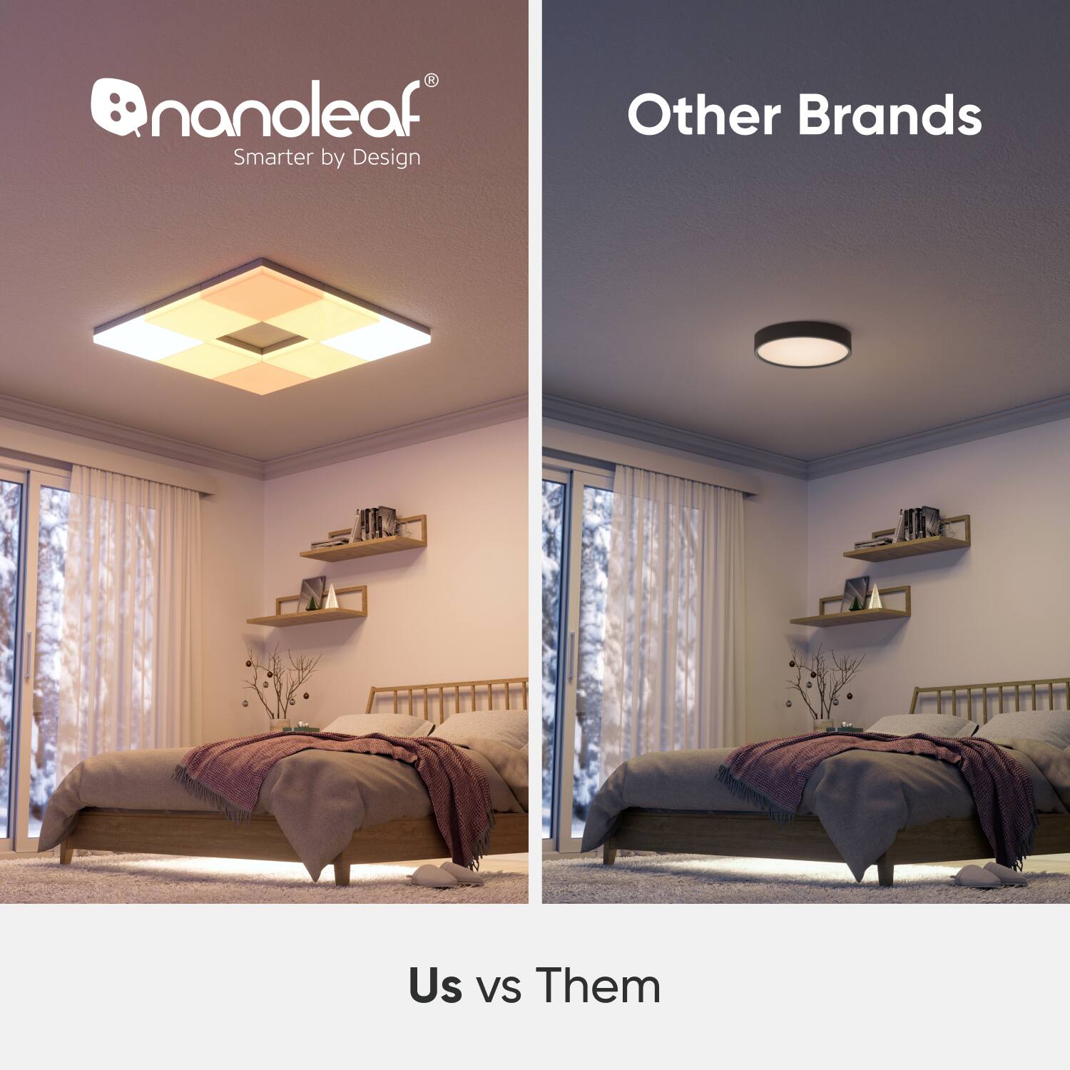 nanoleaf Smarter by Design Other Brands Us vs Them