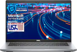 Dell - 5420 14" Refurbished Laptop - Intel 11th Gen i7-1165G7 with 16GB RAM - Intel Iris Xe Graphics - 256GB SSD - Dark Gray