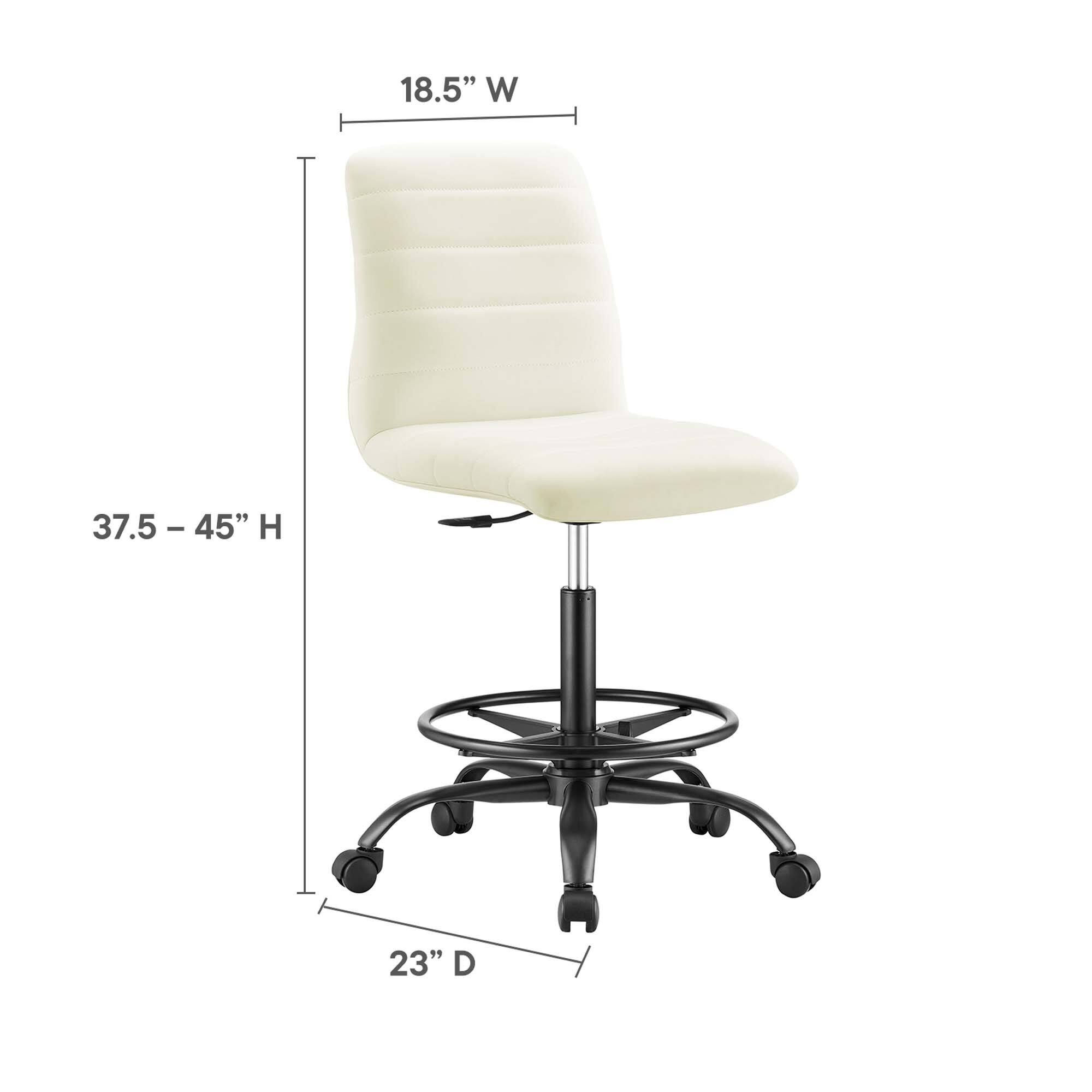 18.5" W x 37.5 - 45" H x 23" D