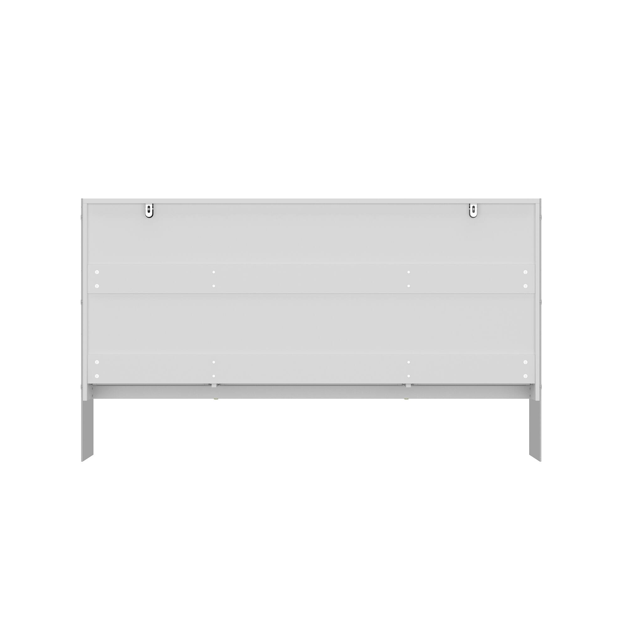 Back. Famapy - Famapy Modern Dresser: Tempered Glass Legs & Anti - Tipping Safety - White.