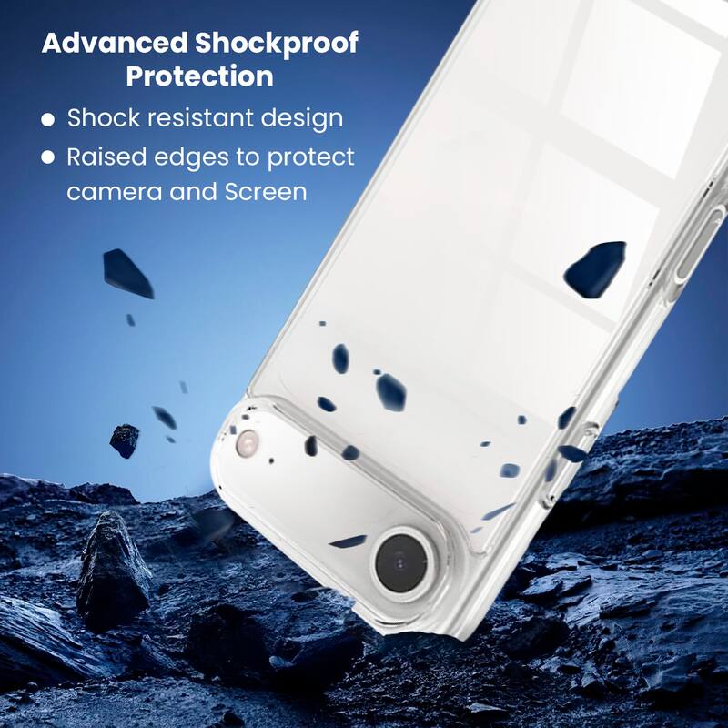 Advanced Shockproof Protection

- Shock resistant design
- Raised edges to protect camera and screen