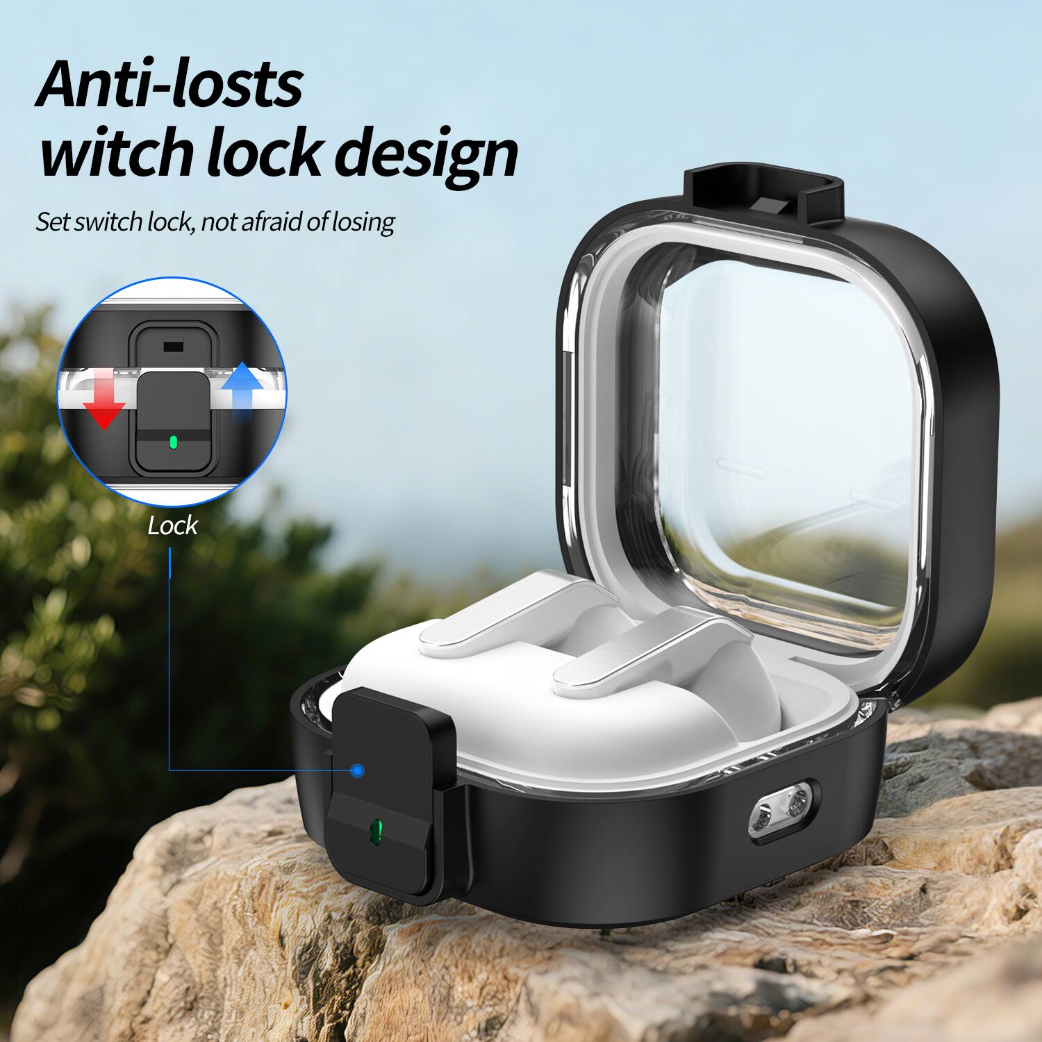 Anti-loses switch lock design  
Set switch lock, not afraid of losing