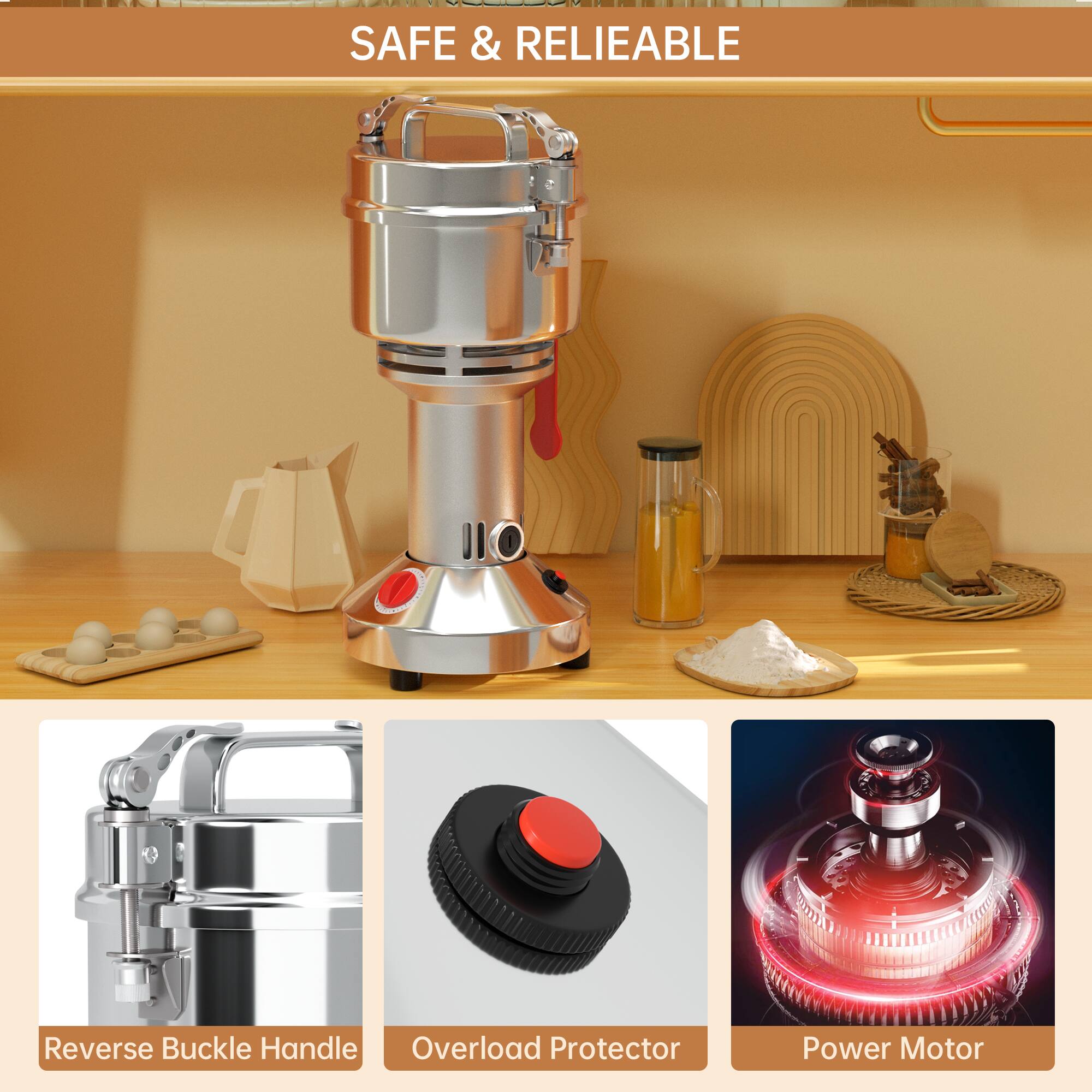 SAFE & RELIABLE

Reverse Buckle Handle Overload Protector Power Motor