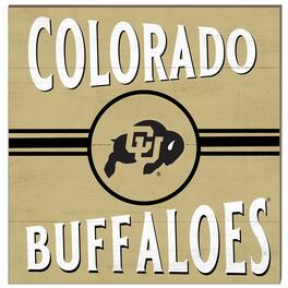 Jardine - Colorado Buffaloes 10'' x 10'' Retro Team Sign - Black