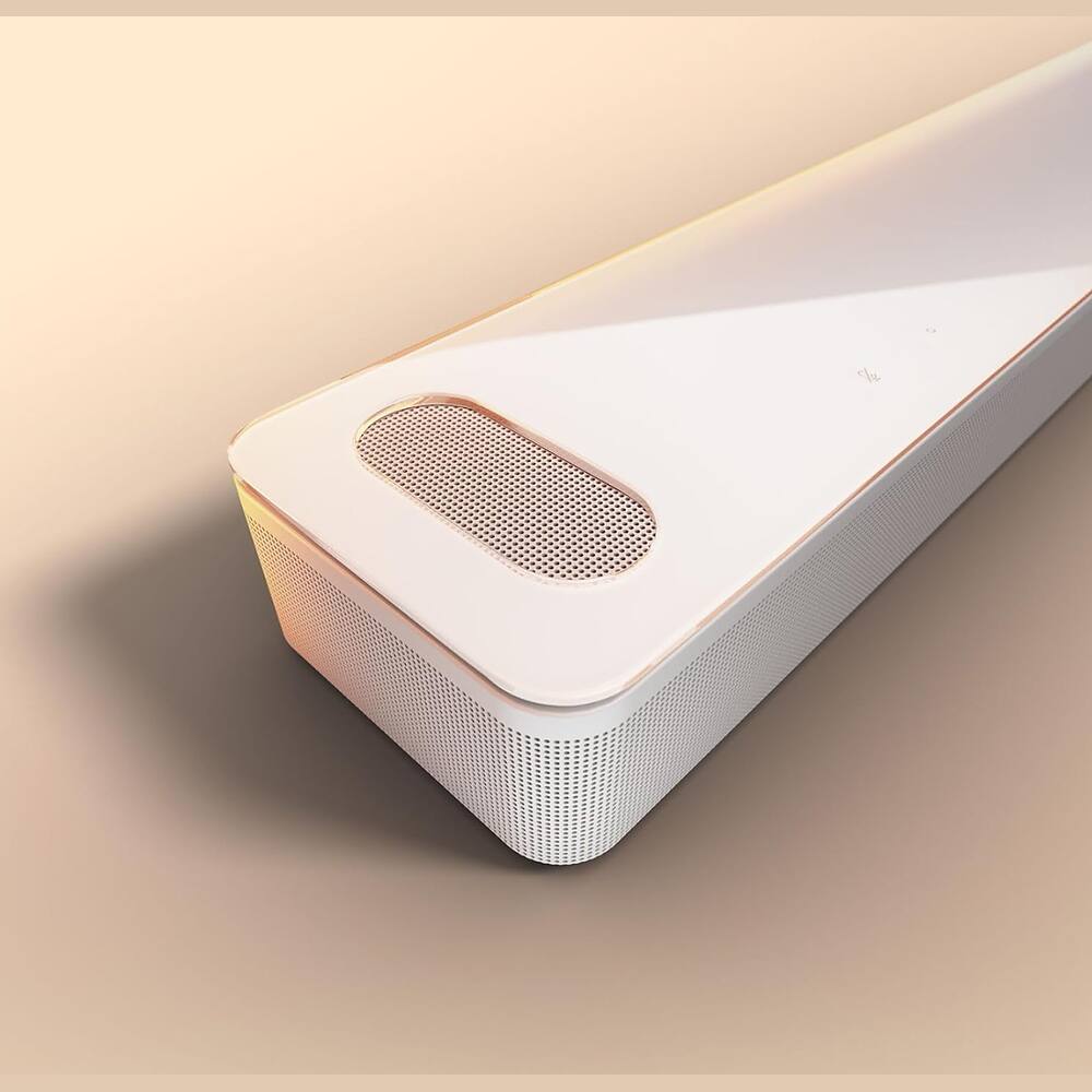 Angle. Bose - Smart Ultra Dolby Atmos Soundbar + Bose Bass Module 500 + Surround Sound System + 1-Year Extended Warranty Package - Arctic White.