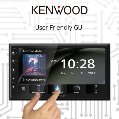 KENWOOD ディスプレイオーディオ Android Auto ケンウッド、ディスプレイオーディオ2024年モデル Apple CarPlay