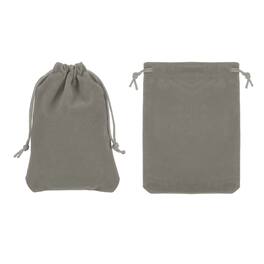 Unique Bargains - Bluetooth Headphone Bag, 2pcs 5.91x3.94 Inch Travel Headset Carrying Storage Pouch Drawstring for Over-Ear Headphones - Gray