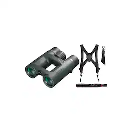 Pentax - A-Series AD 9x32mm Roof Prism WP Binocular with Binocular Harness Bundle