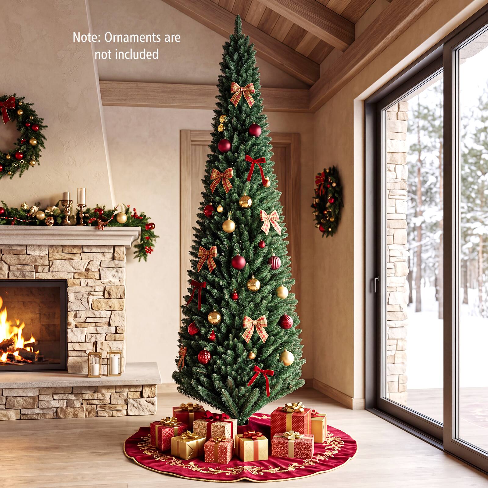Note: Ornaments are not included