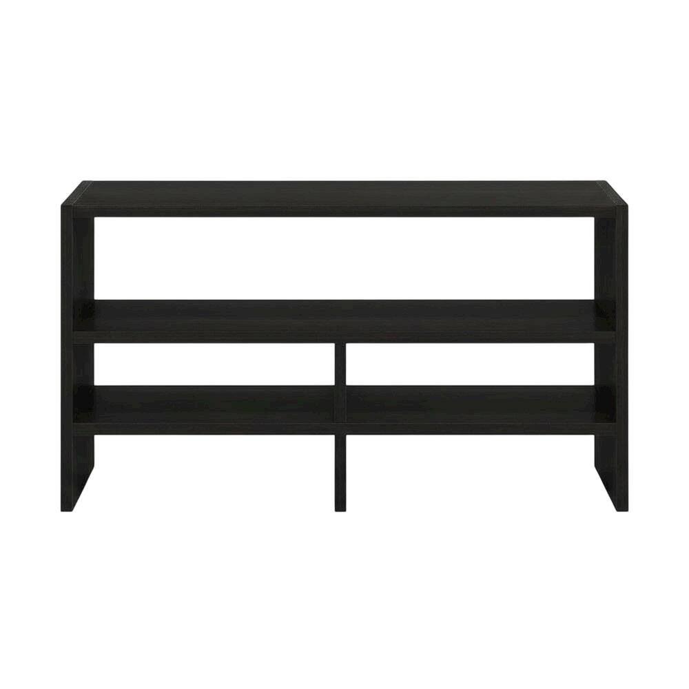 Angle. FurniFact - Espresso Desk Top Organizing Shelf with Sturdy Wood Construction - Espresso.