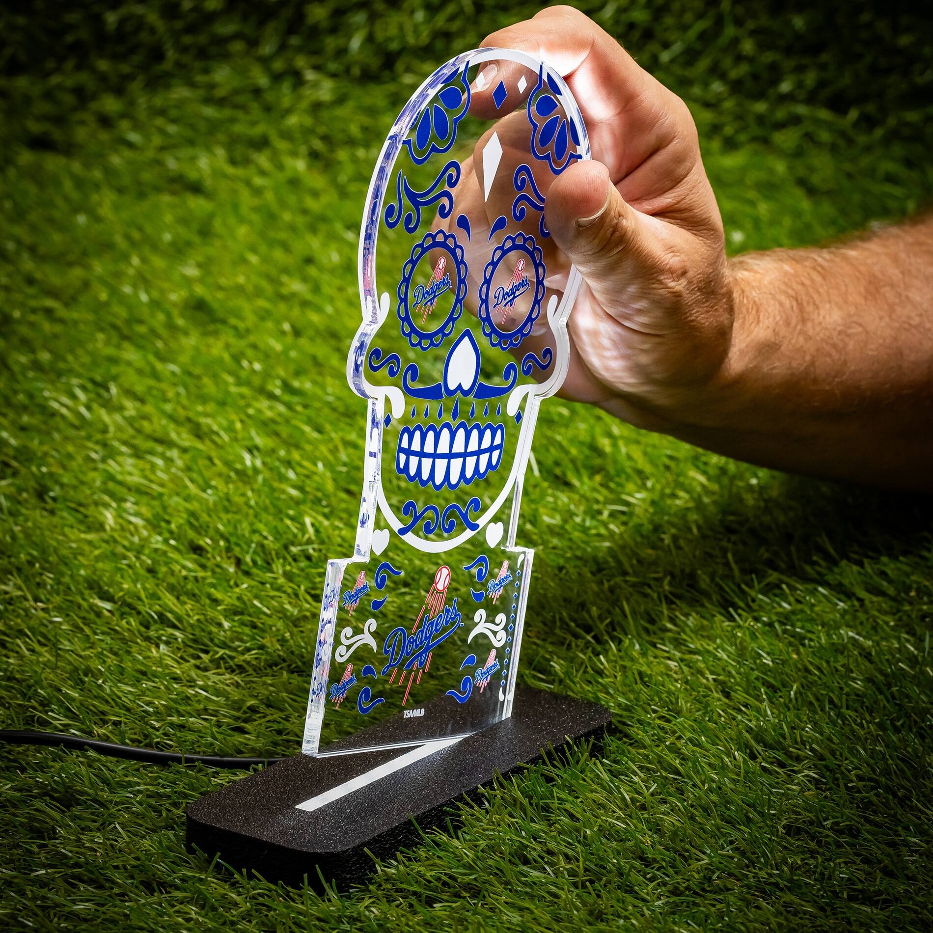 The text on the image reads:

- "Dodgers"
- "Dodgers"
- "Dodgers"
- "Dodgers"
- "TEAM"