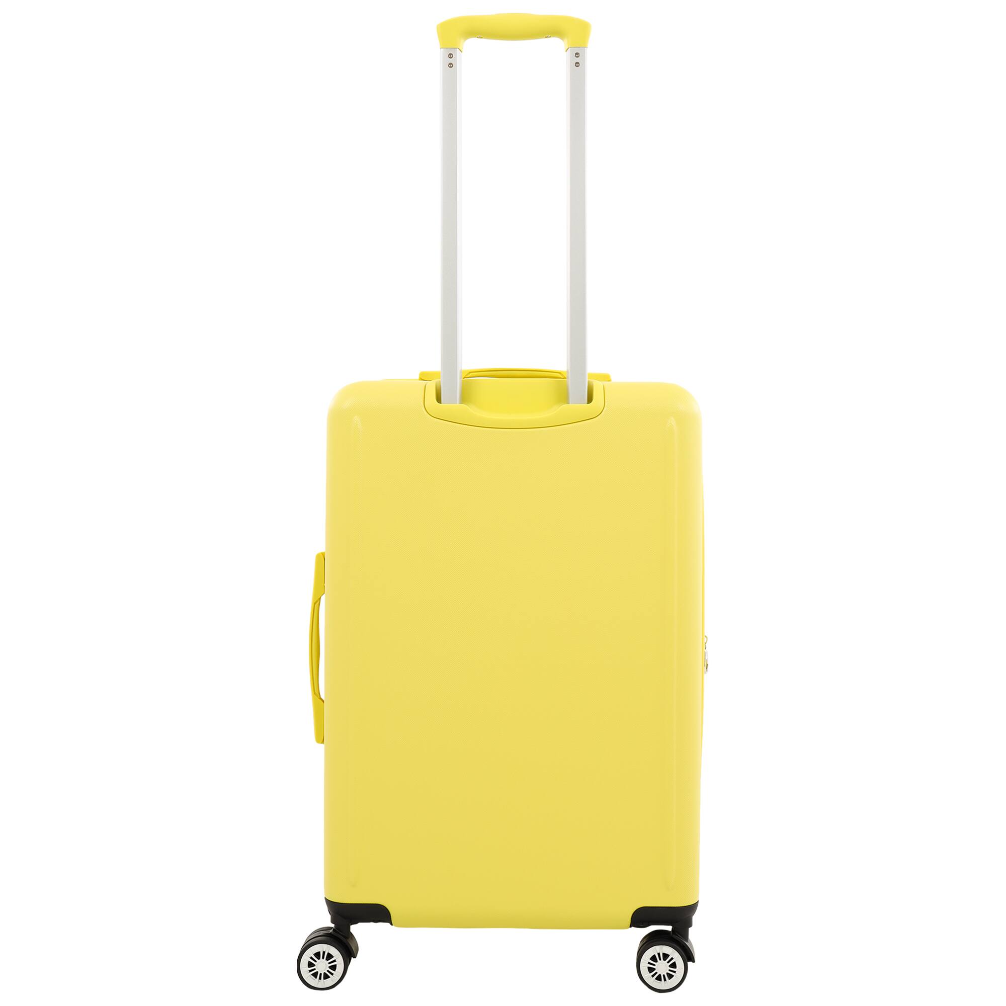 Back. Tommy Bahama - 26" Hardside Spinner Luggage with 3D Pineapple - Yellow.