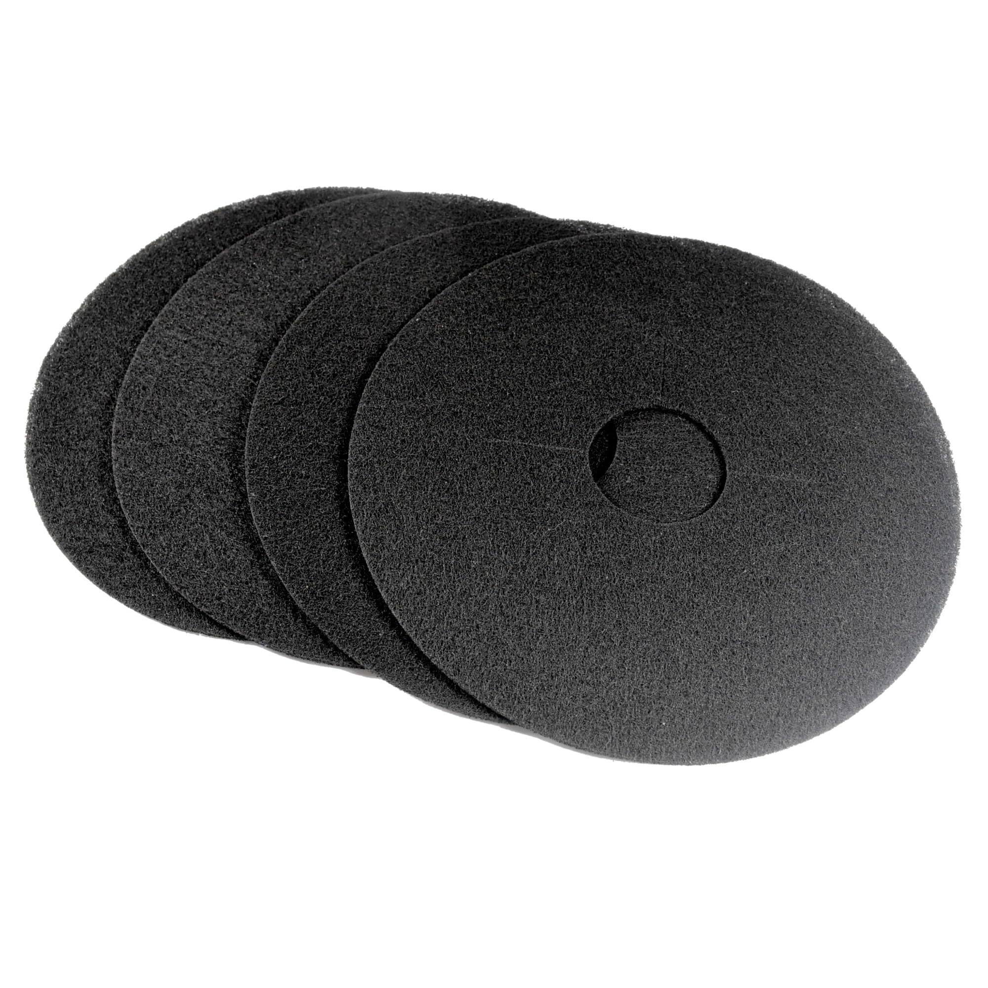 Front. HQRP - Activated Carbon Cat Litter Box Filters 4-Pack Charcoal Odor Control Pads for Good Pet Stuff Hidden Litter Planter - Black.