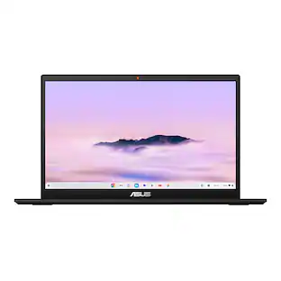 Front. ASUS - CX34 14" FHD Chromebook Plus Laptop with Google AI - Intel Core 5 120U (2024) - 8GB Memory - 128GB UFS Storage - Staid Black.